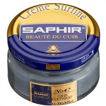 Saphir Cirage Crème Surfine Pommadier, Gris Elephant 47, 50 ml