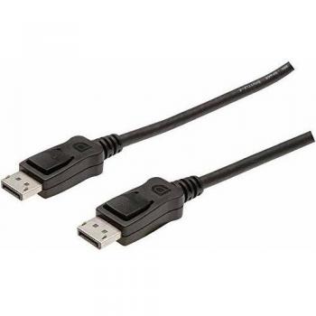 Digitus DisplayPort 1.1 Cable, 5.0 m, Full-HD 1080p/60Hz, with Lock, Compatible with PC, Monitor, Gaming Graphics Card