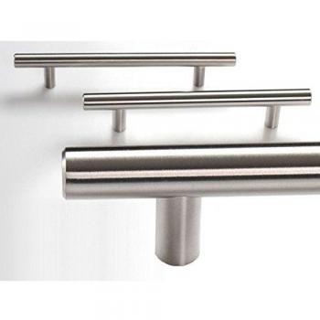 Poignée de meuble SO-TECH® G6 en Acier affiné V2A avec entraxe 352 mm et Ø 12 mm