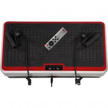Christopeit Vibro 2 Vibrationstrainer, Silber/Schwarz/Rot, 65 x 40 x 13 cm