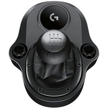 Logitech G Driving Force Shifter, 6 Speed, Push Down Reverse Gear, Steel and Leather Construction for G923, G29 & G920 Racing Wheels - Compatible with PS4, PS5, Xbox One and PC