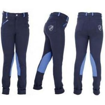 HyPERFORMANCE Belton Childrens Jodhpurs - Pink/Navy: 30