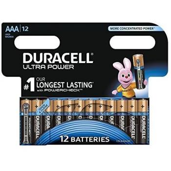 Duracell Ultra Power Alkaline AAA Batterien, 12er Pack