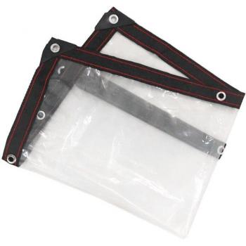 Bâche Transparente Imperméable Léger 1x1m - 3x4m pour Tente et Abri