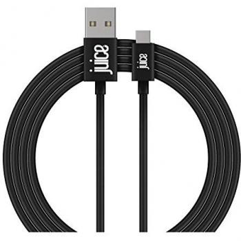 Juice USB Type C 2m Charger and Sync Cable for Samsung Galaxy S20, S10, S9, S8, S20 Plus, Huawei P30, P20,Sony, Apple Ipad 2020, Pro 2020, Air 2020 - Black
