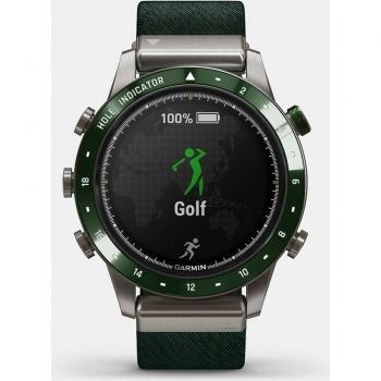 Garmin MARQ Gen 2 Golf Smartwatch - Green Textile Edition