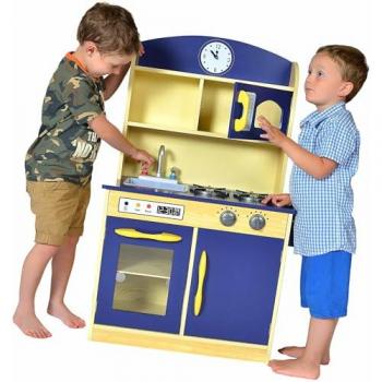 Cuisine Deluxe Enfant en Bois Bleu Teamson Kids TD-11412B