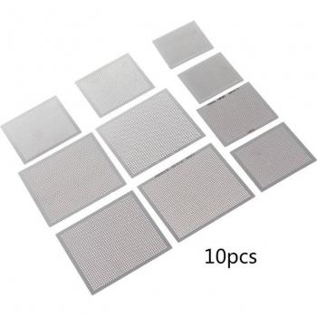10Pcs Universal BGA Reballing Stencil Template Kit for IC Chip Repair