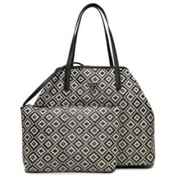 Sac Tote GUESS VIKKY II en raphia avec pochette noire