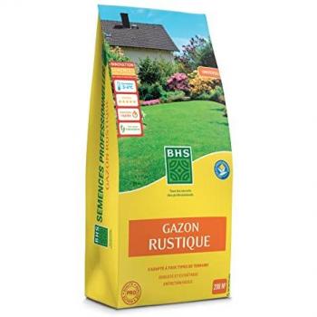 Gazon Rustique BHS 5kg - Jardins Traditionnels - Tous Types de Sol - Dense et Esthétique - Installation Rapide & Durable
