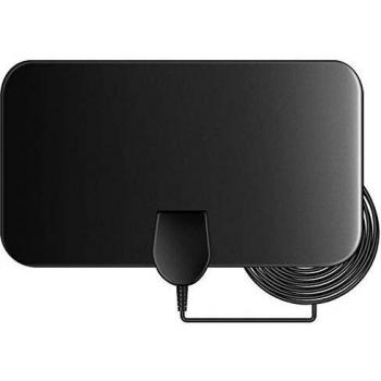 Indoor TV Aerial, 50 Miles Digital HDTV Antenna Freeview 4K 1080P HD FM VHF UHF Window Aerial for Local Channels Support ALL Television-13ft Coax Cable