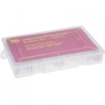 HellermannTyton Multicolor PVC Cable Marker Kit with Pre-printed Labels for Voltage and Earth Identification