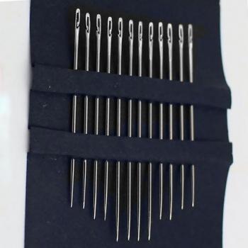 Stainless Steel Side-Opening Sewing Needles for the Visually Impaired - Easy Darning Tools (6/12pcs)