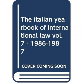 The italian yearbook of international law: 7