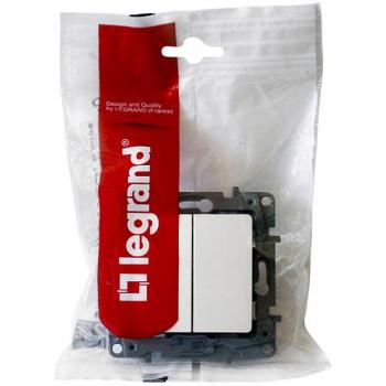 Legrand Niloe Double Changeover Switch 10AX Ultra White 664702