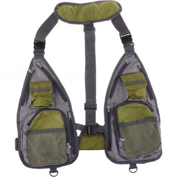 Multifunctional Fly Fishing Vest with Mesh Storage and Gear Bag