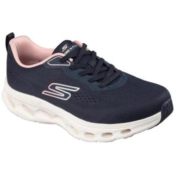 Skechers Women's GO WALK Glide-Step 2.0 Kristee Vegan Machine Washable Sneakers in Navy Blue/Pink, Size 6.5 M