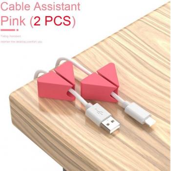 Desktop Cable Management Organizer with Fixed Phone Line Hub and Earphone Finishing Tool