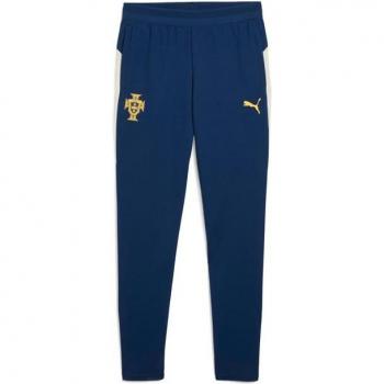 Calça de Futebol Puma FPF Treinamento Infantil Azul Persa/Sugared Almond 14-16 Anos
