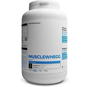 Mix Protéines (Whey & Oeuf) en Poudre - Musclewhegg | Protéine native laitière • Oeufs plein air • Prise de Muscle • Coupe-faim • Musculation & Fitness | Nutrimuscle | Arôme Naturel Chocolat - 1,2kg