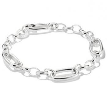 THOMAS SABO Charm-Armband 925er Silber mit drei Connect Links