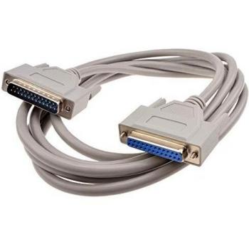 25 Pin Parallel Male To Female Extension Cable 3m