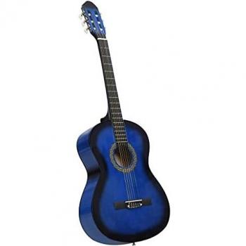 Guitarra Clássica para Iniciantes Azul 4/4 39 em Madeira de Tilo