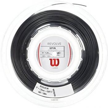 Wilson Revolve Tennis String Reel 200m - High Durability 1.35mm Black