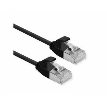 ROLINE DataCenter U/FTP Patchkabel, 2m, Cat.6a, Schwarz