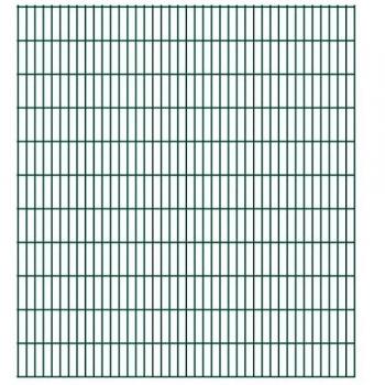 vidaXL 2D Garden Fence Panels Outdoor Farm Field Enclosure2008x2230 mm 26 m Green