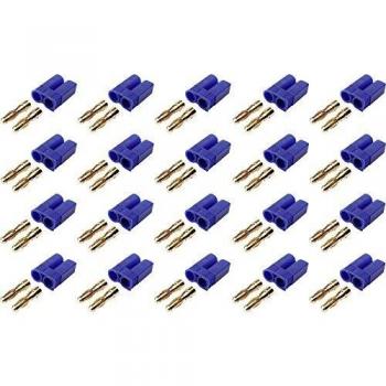 Reely EC5 Gold-Plated Male Battery Connector 20 Pack
