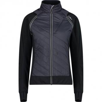 Giacca Ibrida Softshell da Donna CMP con Maniche Staccabili, Antracite, Taglia 46