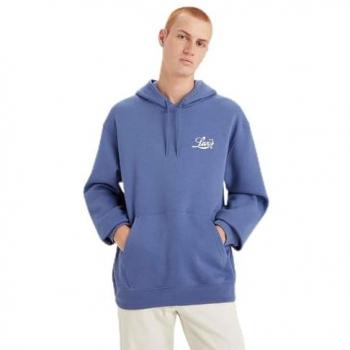 Felpa con cappuccio Levi's Relaxed Graphic One With Nature lilla e bianco - L