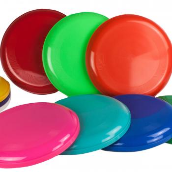 Flying Disc, Frisbees, 10 Various Colours, Pack of 10 - SchwabMarken - Not suitable for dogs, The frisbee does not float