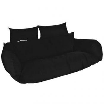 Polyrattan Hangstoel Kussen TWIN - Zwart
