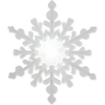 Lampe Flocon de Neige LED Multicolore - 122 x 122 x 28 mm - Pile