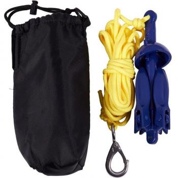 4-Prong Folding Anchor Kit for Small Boats, Kayaks, Canoes, and Sailboats with Marine Rope