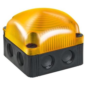 Werma LED-EVS-Signalleuchte, 48VAC, gelb, Sockel- und Wandmontage