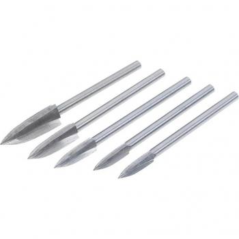 5-Piece Wood Carving and Engraving Drill Bit Set with Root Cutter Tools
