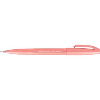 PentelArts Faserschreiber Brush Sign Pen SES15, koralle