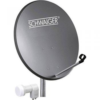 Schwaiger 60cm Twin-LNB Satellite System for 2 Users (DVB-S/S2)