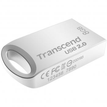 Transcend TS8GJF510S JetFlash 510 Chiavetta USB 2.0, 8 GB, Argento