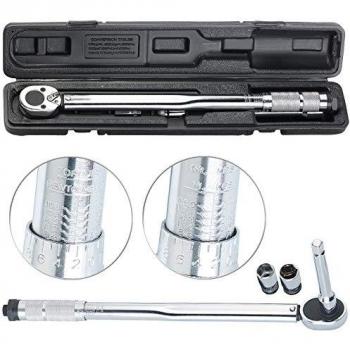 Clé dynamométrique professionnelle 28-210 Nm avec douilles et rallonge - AGT PROFESSIONAL