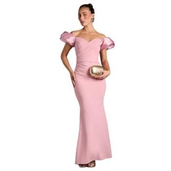 Coast Women's Blush Volume Sleeve Scuba Maxi Dress Size 14