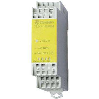 Finder 7S.14.9.012.4220 12V DC Relay Module with Forced Contacts, Max Switching Current 3A
