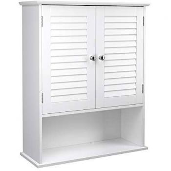 Vasagle Armadietto da Muro per Bagno, Bianco