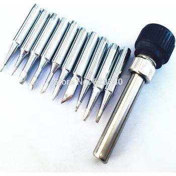 11 pcs Lead-free 900M-T Soldering Iron Tips for 936 SAIKE ATTEN AOYUE KADA YIHUA Rework Station