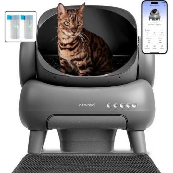 Litière Autonettoyante XXL Neakasa M1 avec Contrôle par Application et Tapis de Litière pour Chats