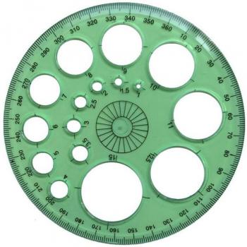 Règle de Patchwork 360° en plastique - Outils de couture DIY, accessoire à quatre couleurs optionnelles