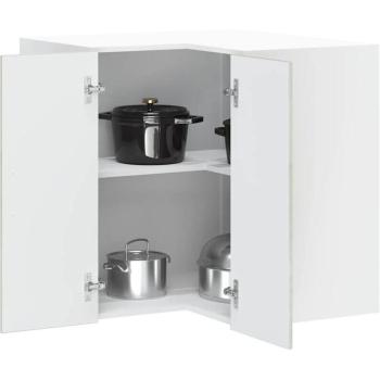 Pensile da Cucina Angolare Porto in Legno Compensato Grigio Cemento